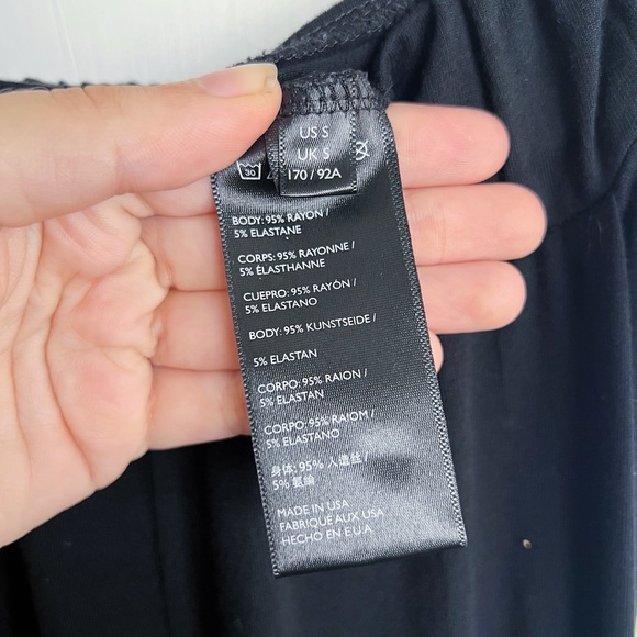 Free People • FP Beach Alia wide leg pants black flowy jersey knit palazzo - Picture 7 of 11